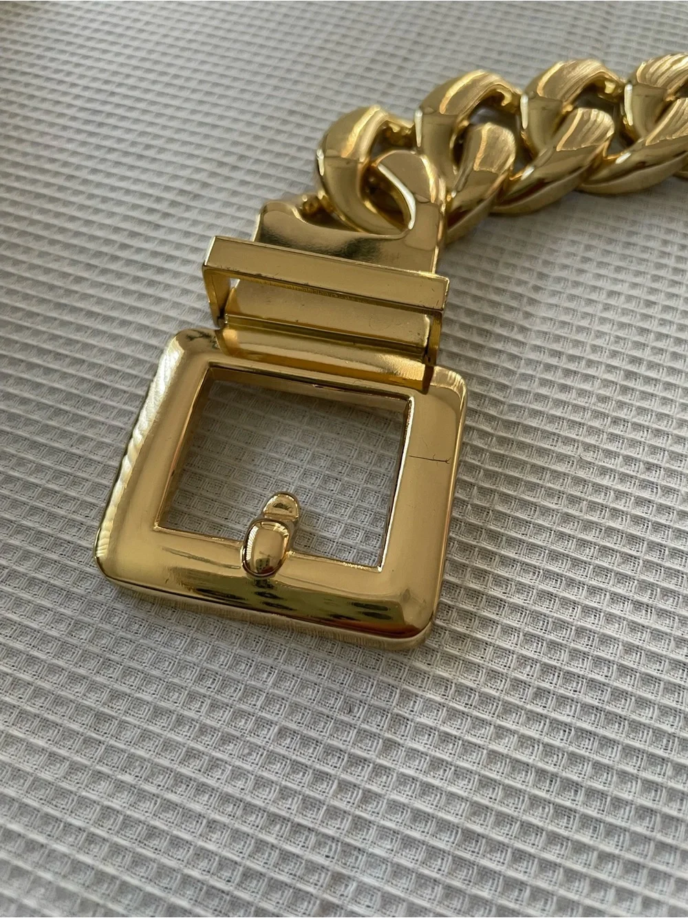 B-Low The Belt Women's Gold Chain Belt Wide Adjustable Buckle one size - Picture 6 of 8